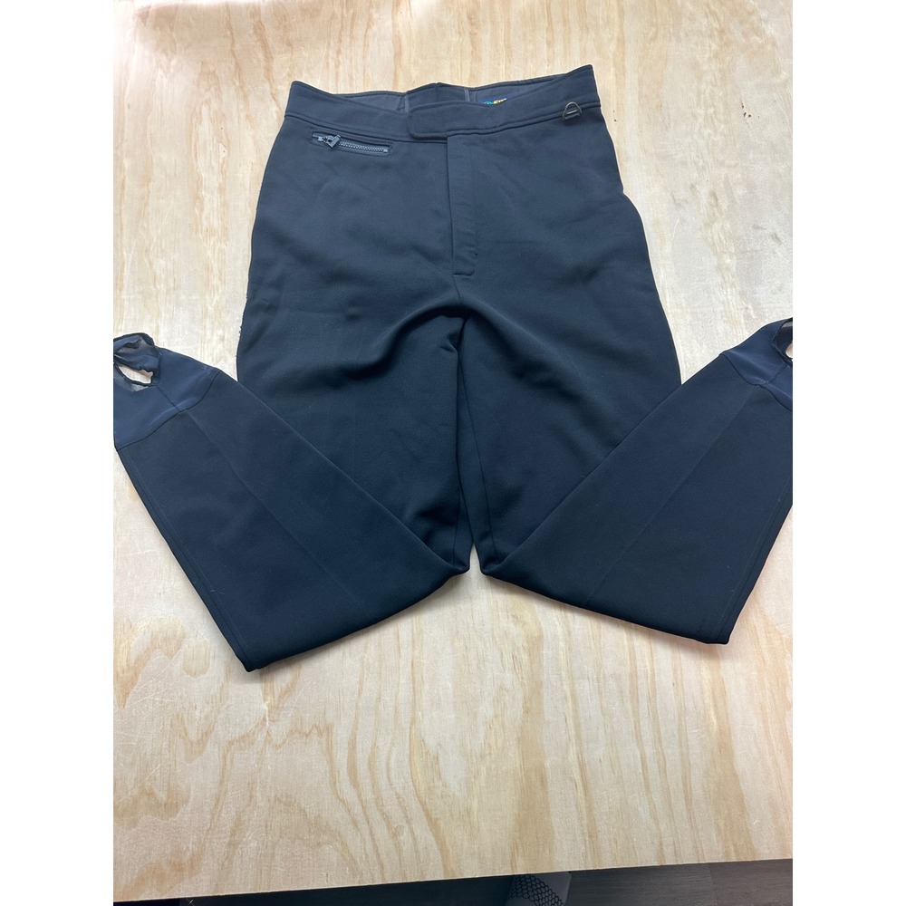 Vintage EBTEK Eddie Bauer Schoeller Stirrup Ski Pants‎ Black Womens 16 Tall
